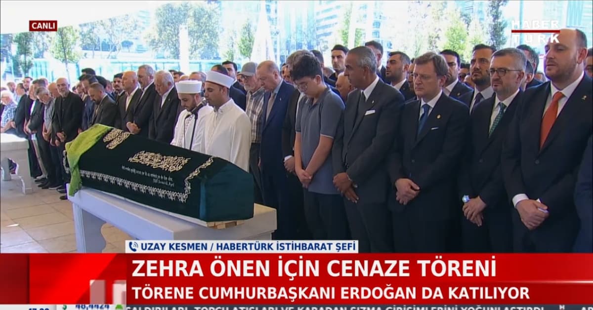Zehra Önen için cenaze töreni