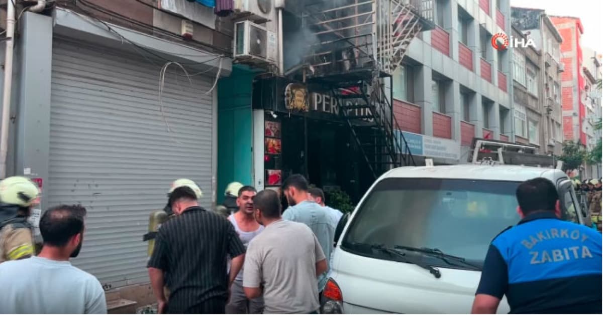 Bakırköy'de otel yangını! Yaralılar var