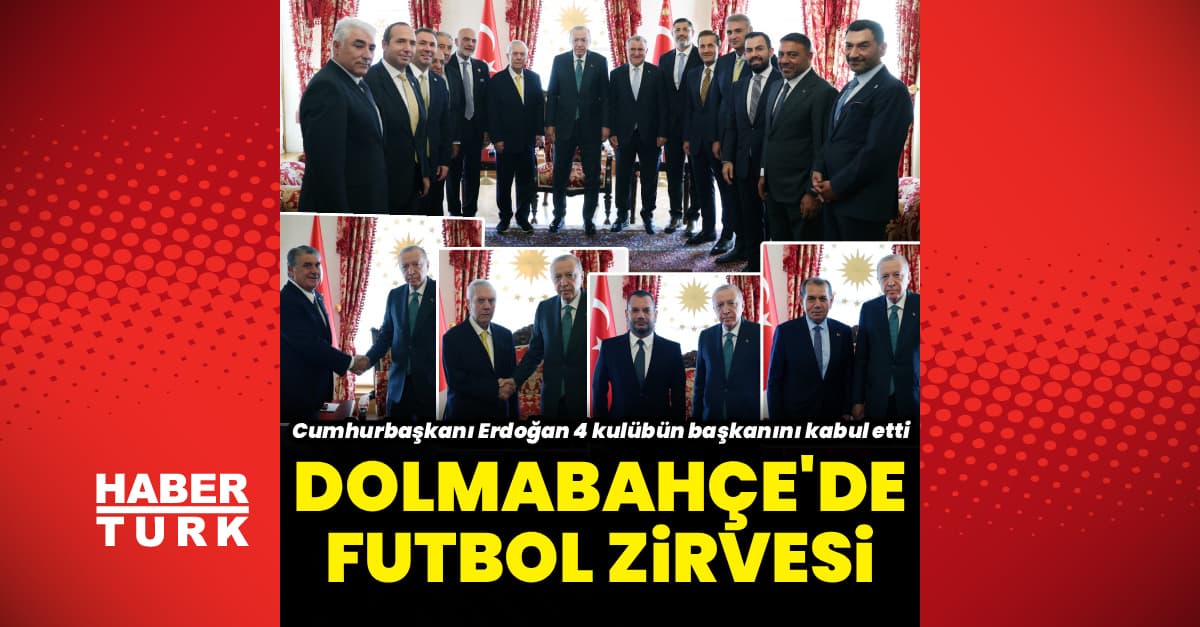 Cumhurbaşkanı Erdoğan 4 kulüp başkanını kabul etti