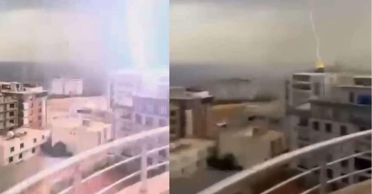 Yıldırım, hasara yol açtı!
