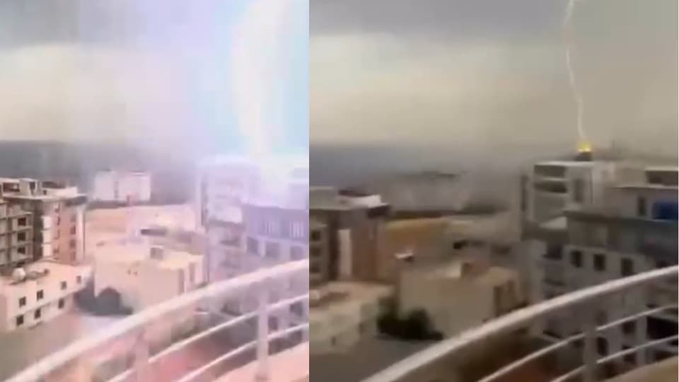 Yıldırım, hasara yol açtı!