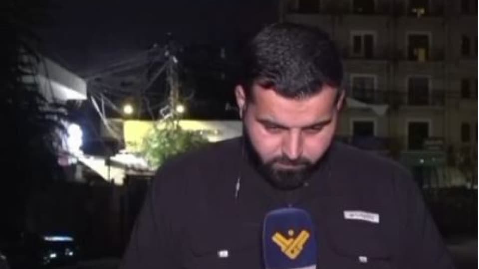 Muhabire canlı yayında saldırı kamerada
