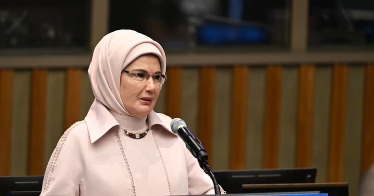 Emine Erdoğan BM programında konuştu