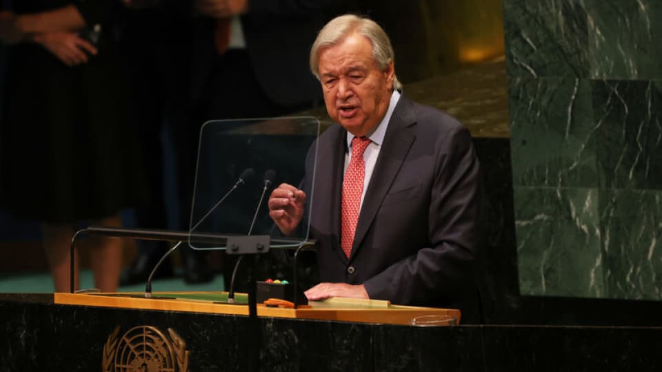 Guterres'ten 'İki devletli çözüm' vurgusu