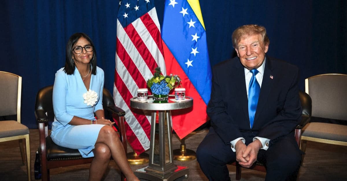 Trump Venezuela'nın geçici lideri ile ilk kez görüştü