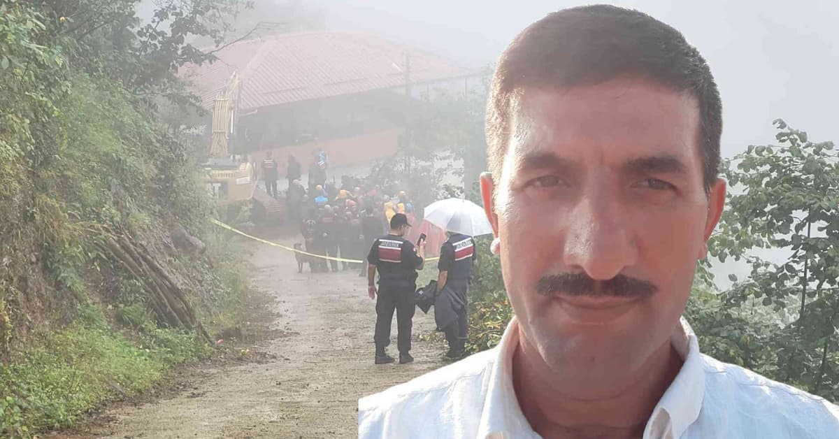 Trabzon'da heyelan: 1 kişi toprak altında