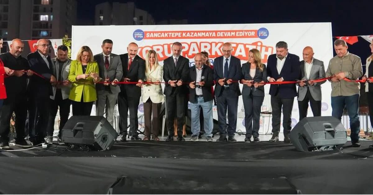 Sancaktepe'de 20 bin metrekarelik park açılışı
