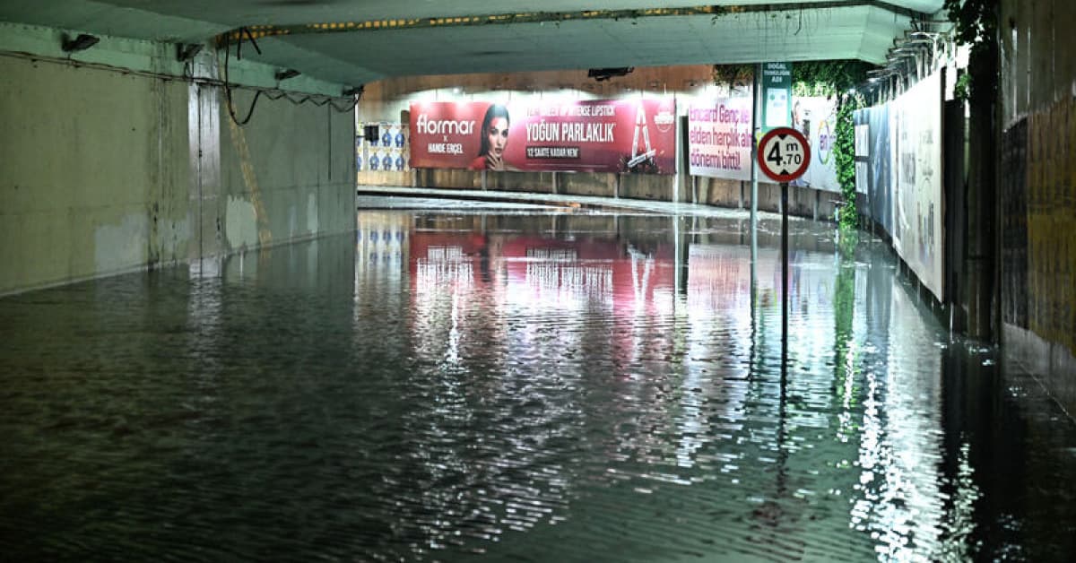 İstanbul'da sağanak etkisi!