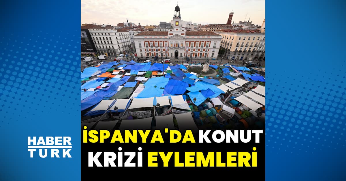 İspanya'da konut krizine karşı eylemler sürüyor