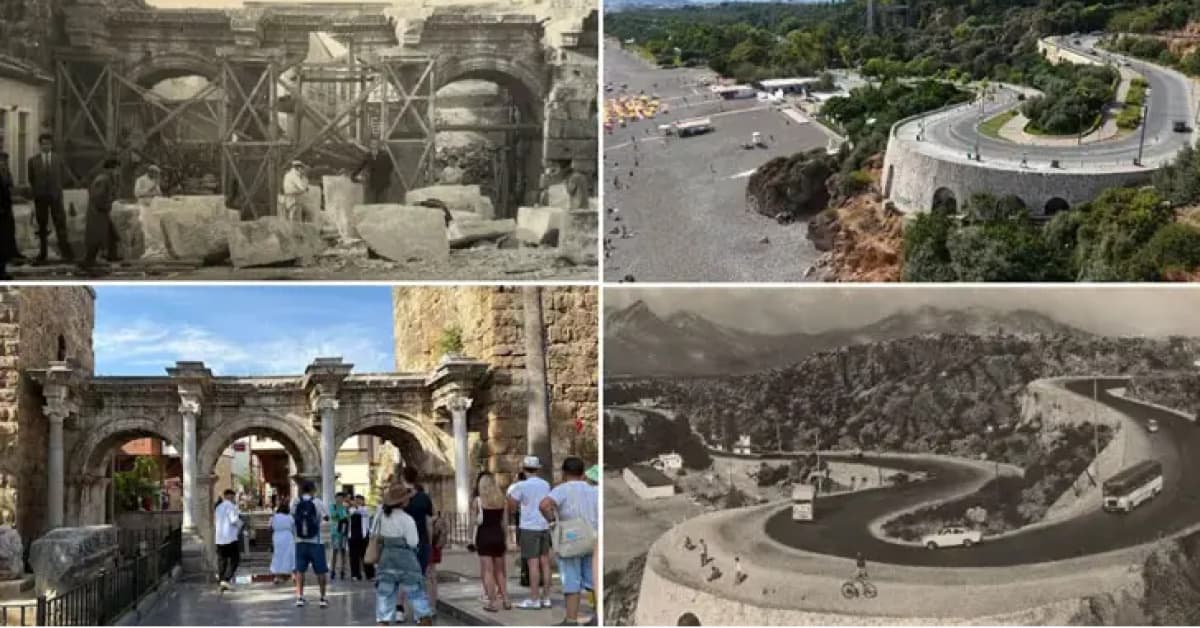 Antalya'nın geçmişi ve bugünü fotoğraf karelerinde