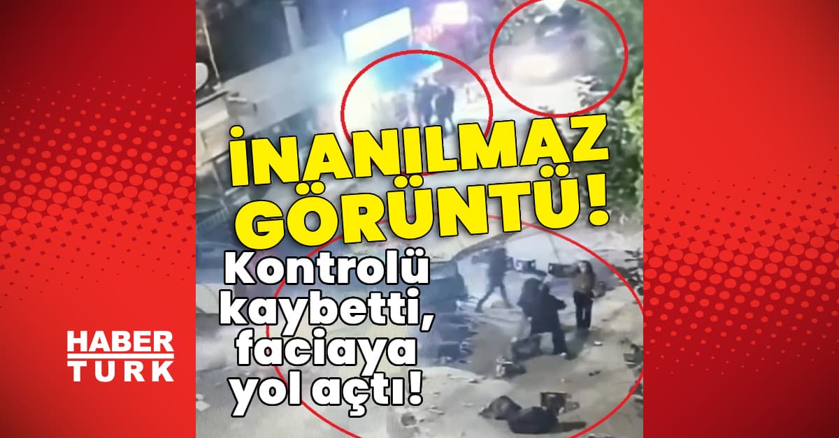 İnanılmaz görüntü! Kontrolü kaybetti, faciaya yol açtı!