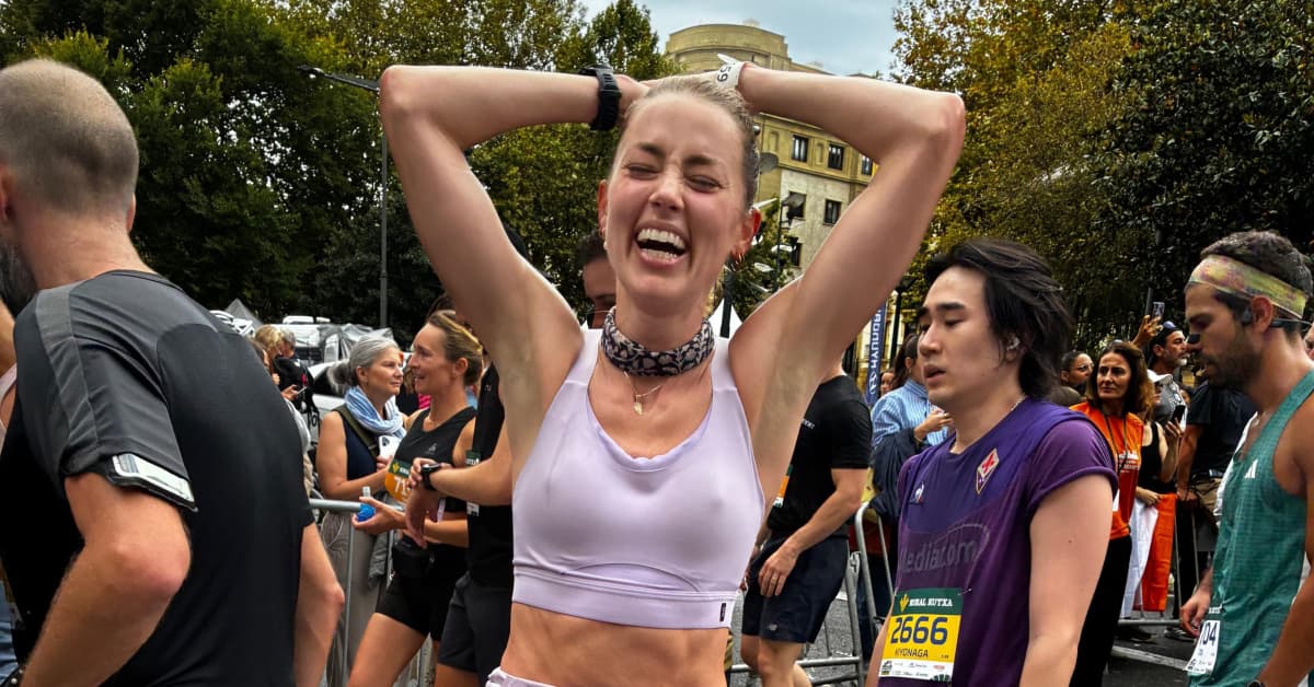 Ünlü oyuncunun maraton koşusu
