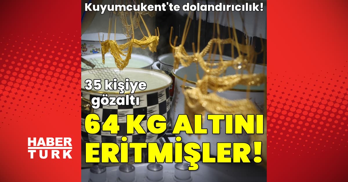 Kuyumcukent’te operasyon: 35 gözaltı kararı
