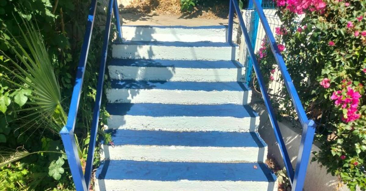 Bodrum'da cadde ve sokaklar boyanıyor