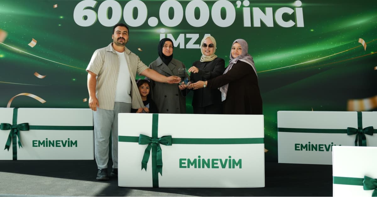 Eminevim’den 600 bininci teslimat