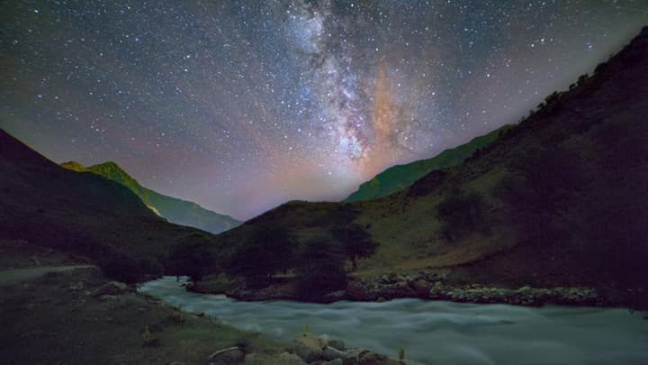 Van'da görsel şölen: Samanyolu ve Andromeda galaksileri aynı karede