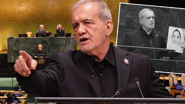İran lideri Pezeşkiyan New York'ta rest çekti: Soykırımı işliyorlar bize terörist diyorlar