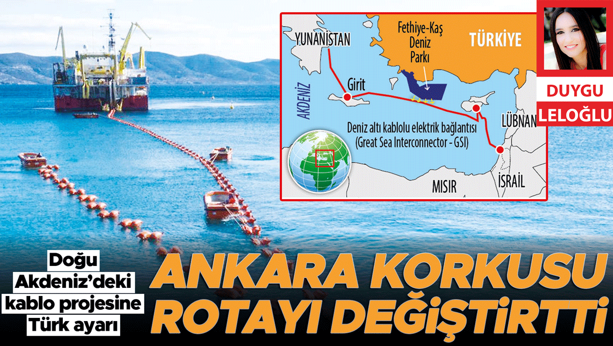 Doğu Akdeniz’deki kablo projesine Türk ayarı... Ankara korkusu rotayı değiştirtti