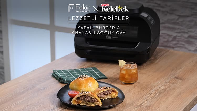Kapalı Burger & Ananaslı Soğuk Çay