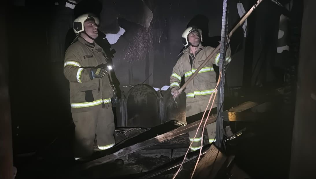 Safranbolu'da 200 yıllık konakta yangın