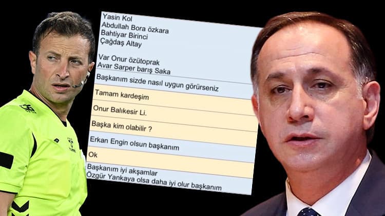 MHK Başkanı Ferhat Gündoğdu ve hakem Yasin Kol'un WhatsApp yazışmaları ortaya çıktı! 'Değişme şansımız varsa Özgür abi olsun'