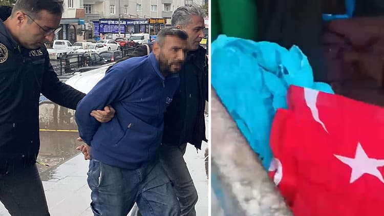 'Vatan hainleri' diye tepki göstermişti: Çöpteki bayrak olayında kaydı alan kişinin oyunu ortaya çıktı