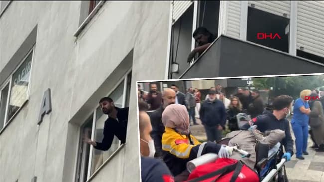 Kadıköy'de 8 katlı binada yangın: Mahsur kalanlar var