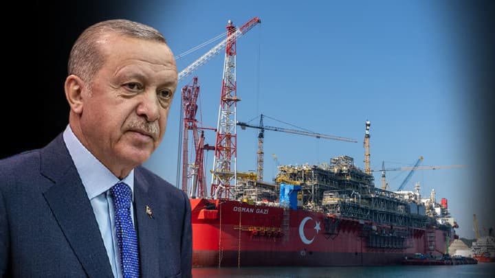Osman Gazi Yüzer Üretim Platformu Uğurlama Töreni... Cumhurbaşkanı Erdoğan: Karadeniz'deki doğal gaz üretimi ikiye katlanacak