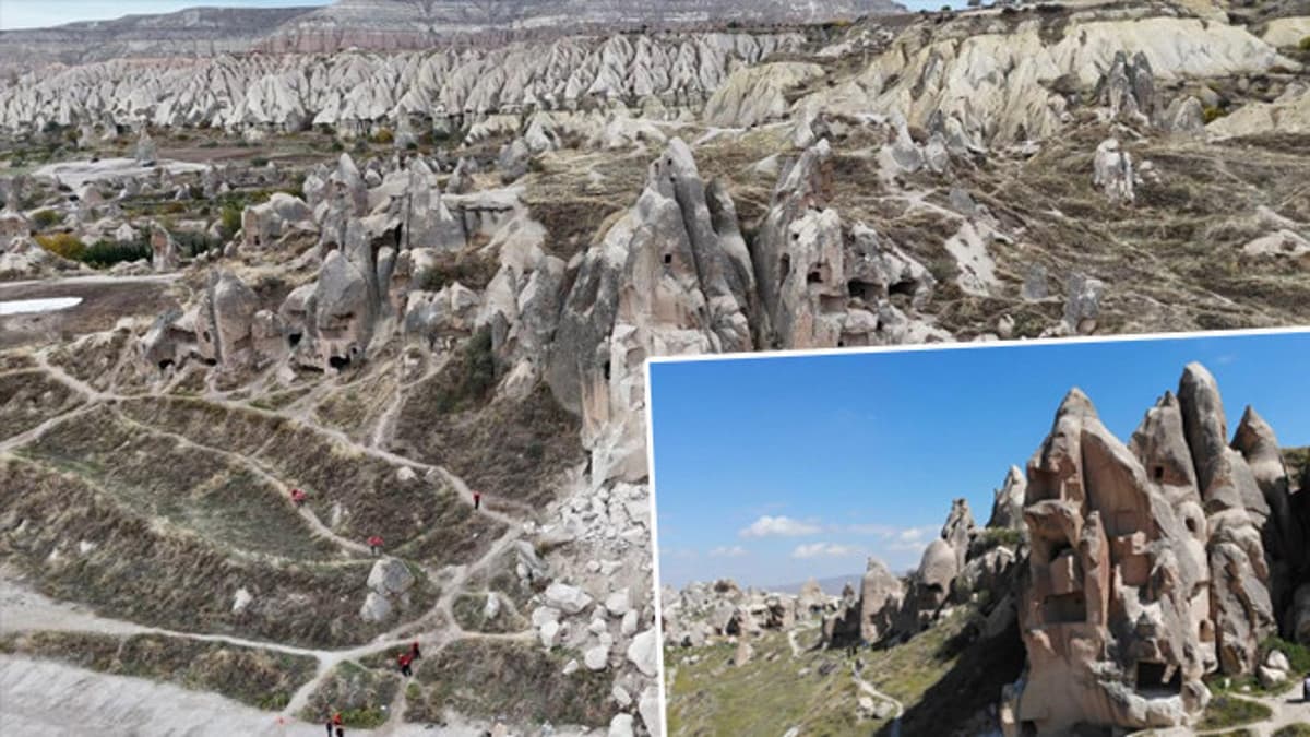 Peribacası faciasında 3 kişi hayatını kaybetmişti! Kapadokya'da düşen kaya parçasının önceki görüntüsü ortaya çıktı