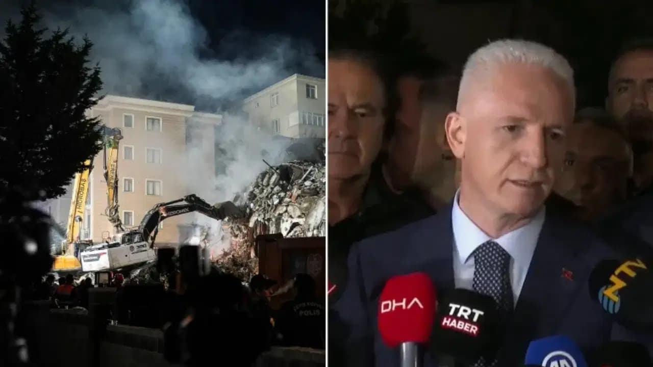Vali Gül'den çöken binaya ilişkin yeni açıklama: '20, 40 ve 60 yaşındaki 3 vatandaşımıza ulaşmaya çalışıyoruz'