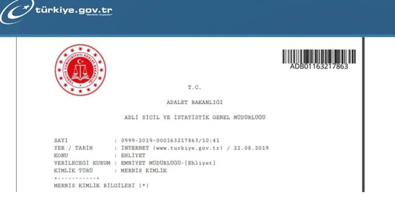 Adli sicil kaydı e-Devlet'ten nasıl alınır? Arşiv kaydı nasıl silinir?