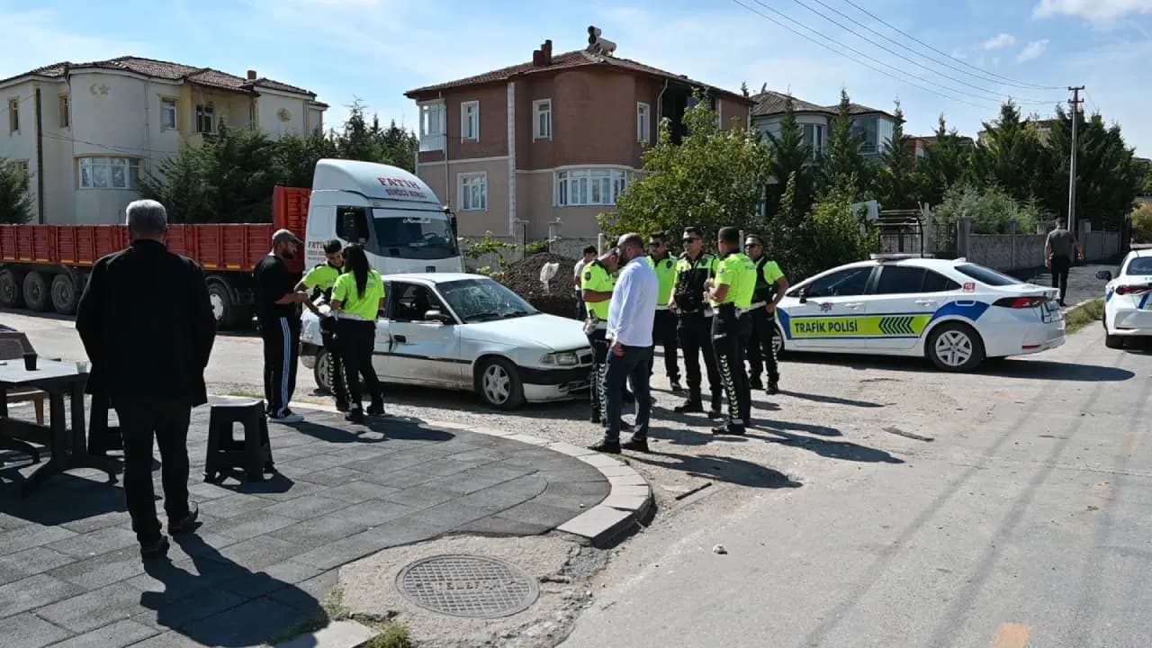 Kırıkkale'de ehliyet sınavında kaza: Yaralılar var