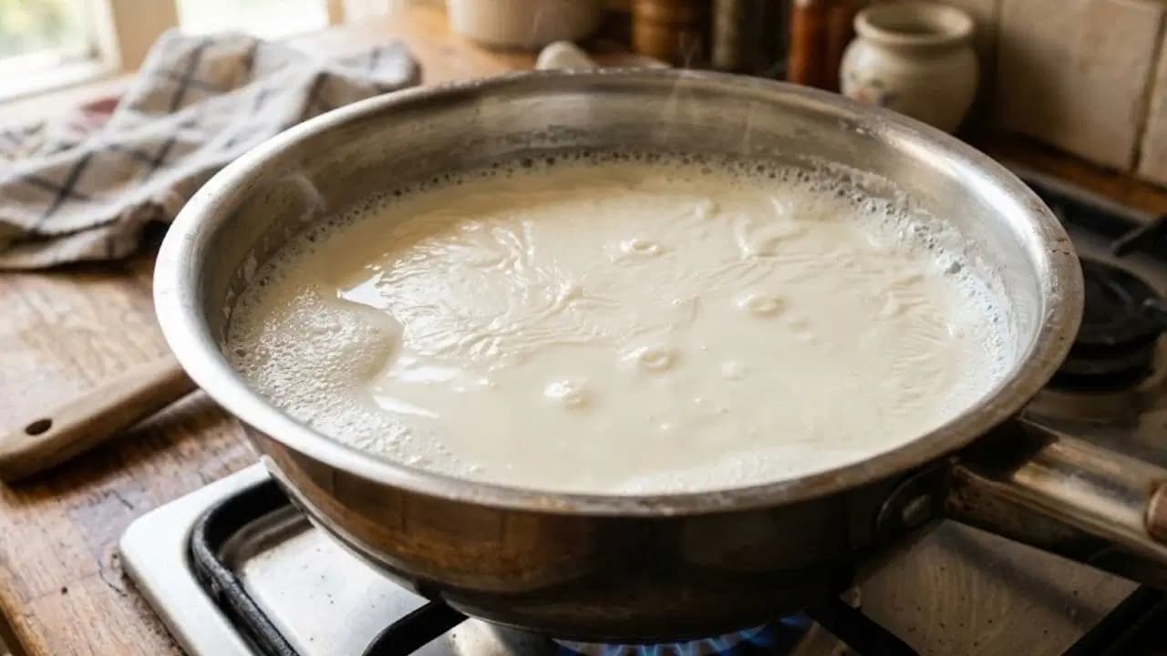 Sadece 2 malzemeyle sütün ipeksi dönüşümü: Ev yapımı İtalyan ricotta peyniri tarifi...
