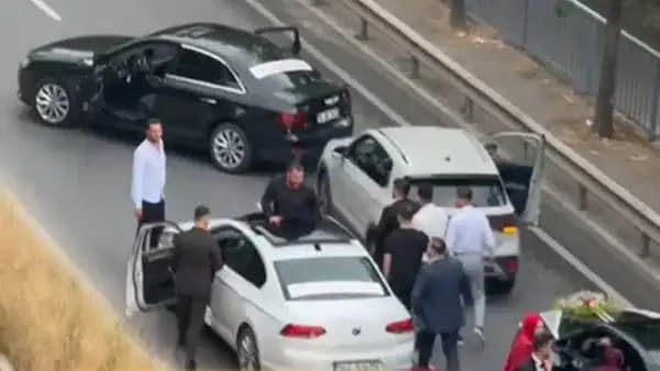Düğün konvoyunda trafiği tehlikeye atan 3 sürücü gözaltına alındı