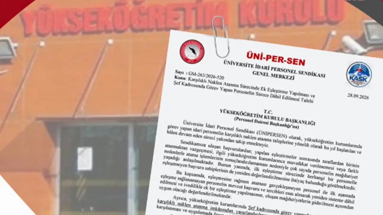 ÜNİPERSEN’den YÖK’e becayiş çağrısı: 'Mağduriyetler giderilsin'