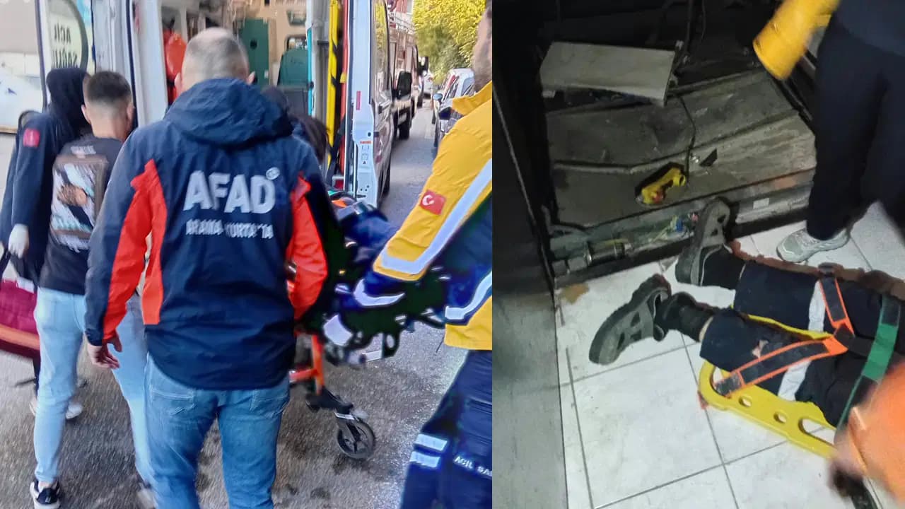 İş hanında asansör faciası: 3 kat aşağı düştü, ağır yaralandı