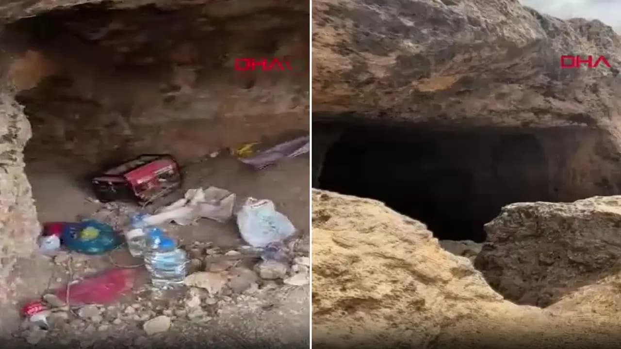 Batman'da kaçak kazı operasyonu: Mağarada suçüstü yakalandılar