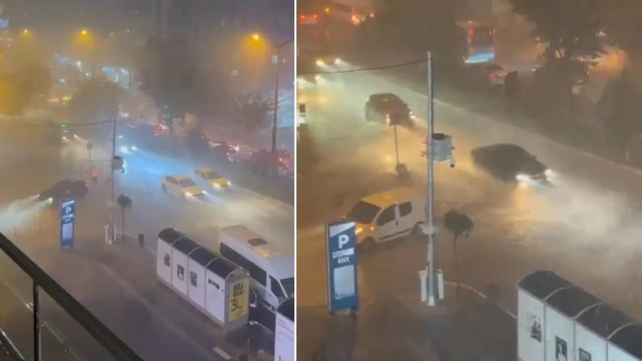 Mardin'de sağanak yağış etkili oldu: Cadde ve sokakları su bastı