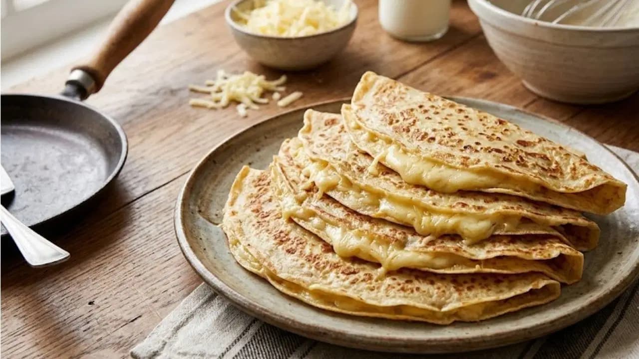 Günün yorgunluğuna çıtır mola: Tavada şipşak mayasız katmer börek tarifi...