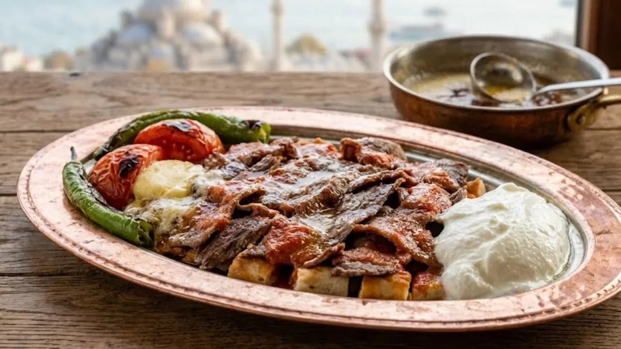 Bursa sokaklarından ev mutfağına: Cızırdayan tereyağıyla ev yapımı İskender tarifi...