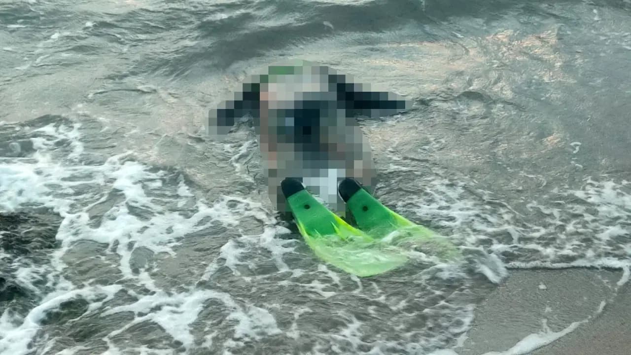 Dalgıç kıyafetiyle sahilde cansız bedeni bulundu