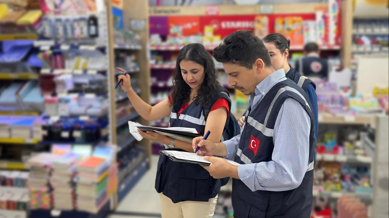 Kırtasiye ürünlerinde sıkı denetim: 5,9 milyon ürün incelendi