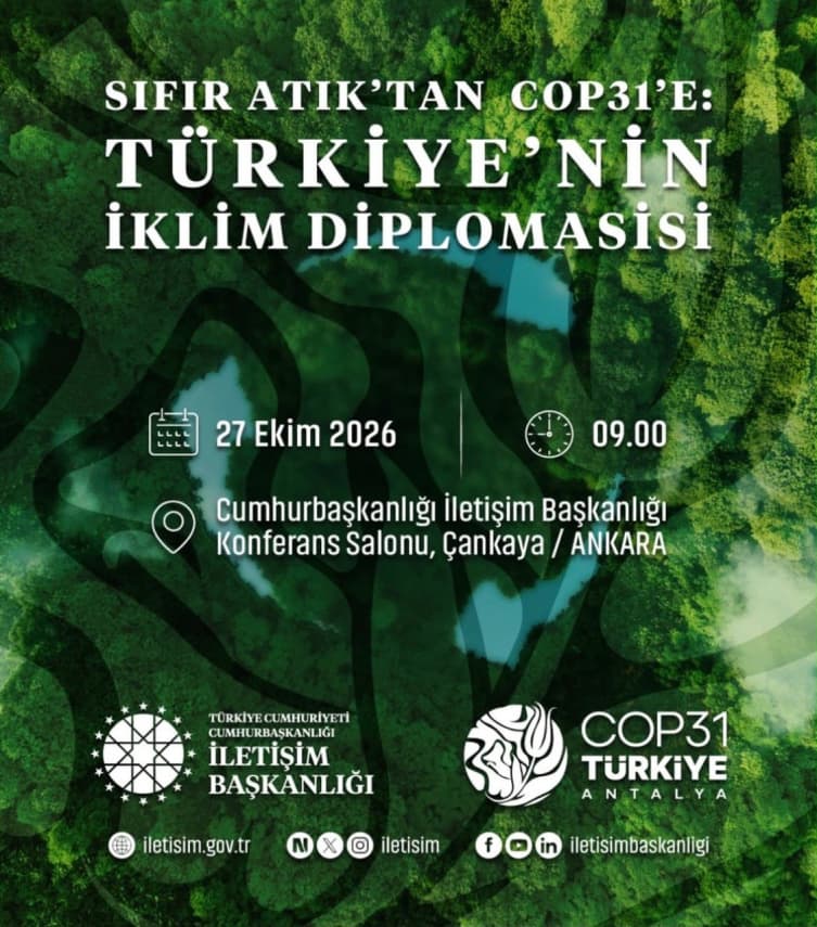 İletişim Başkanlığı, "Türkiye'nin İklim Diplomasisi" paneli düzenleyecek