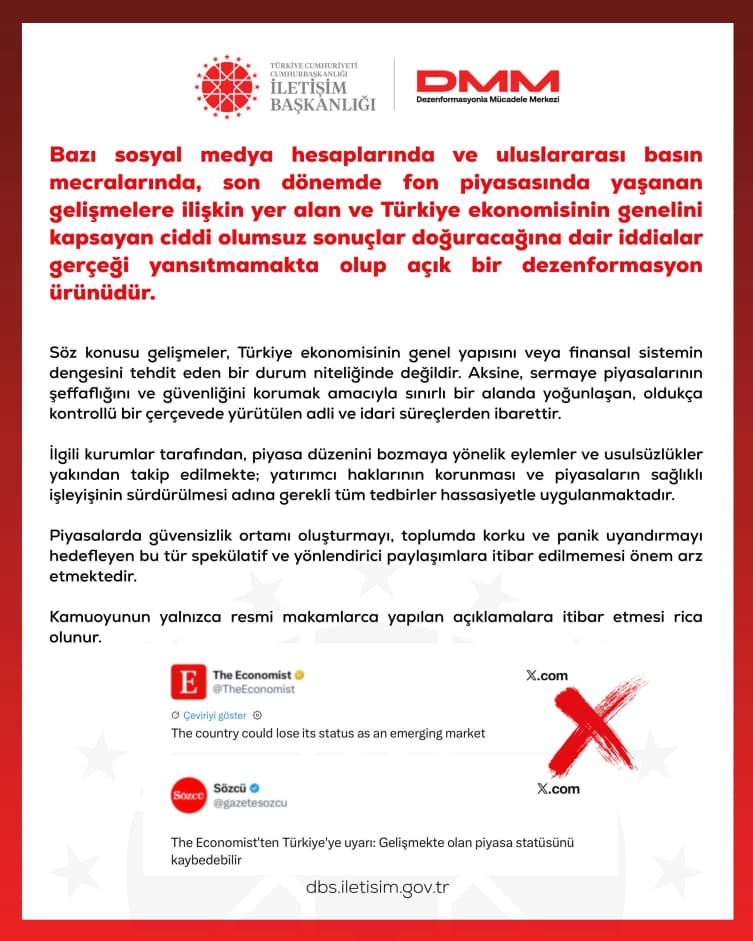 DMM, fon piyasasındaki gelişmelere ilişkin iddiaları yalanladı