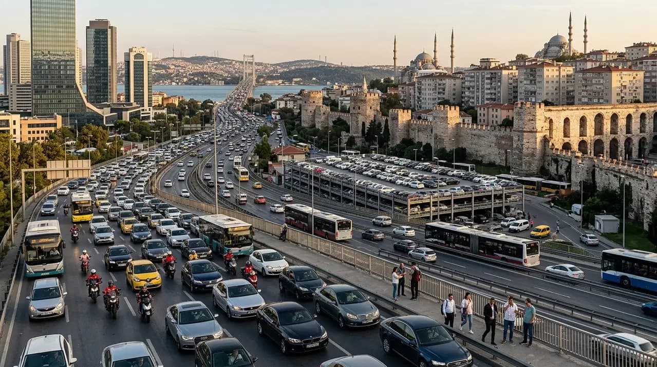 'Türkiye Trafik Durum Raporu' açıklandı: İstanbul trafiği yılda 288 saatlik zaman kaybına neden oluyor