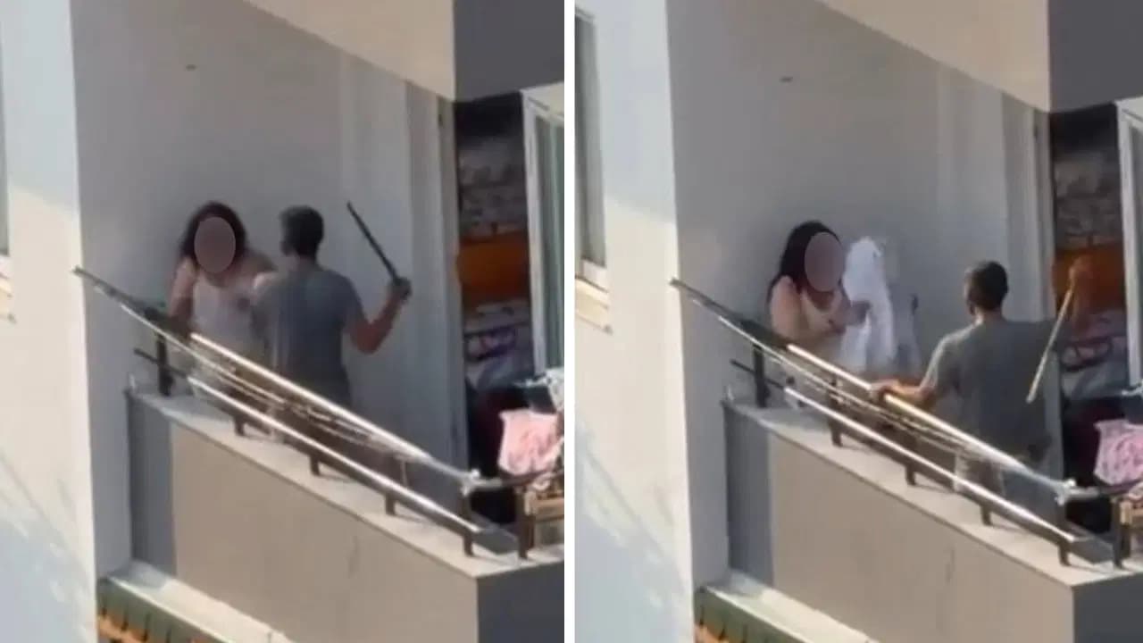 Adana'da erkek şiddeti: Kadını sopayla dövdü, saçından sürükledi!