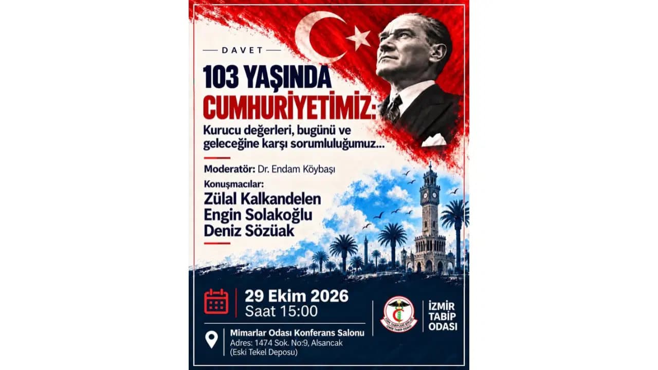 Cumhuriyetin geleceği ve kurucu değerleri İzmir'de konuşulacak