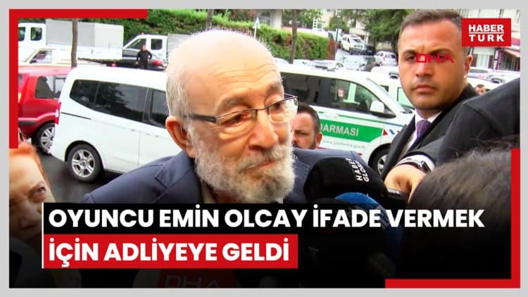 Kaşif Kozinoğlu soruşturması; oyuncu Emin Olcay ifade vermek için adliyeye geldi