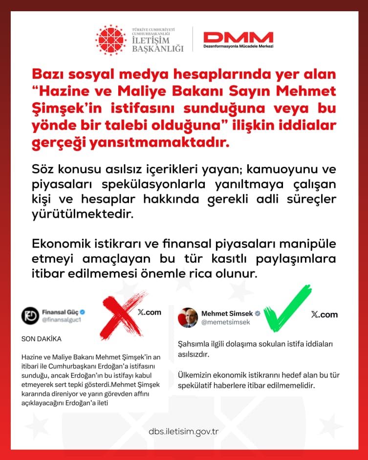 Bakan Şimşek istifa ettiği iddialarını yalandı